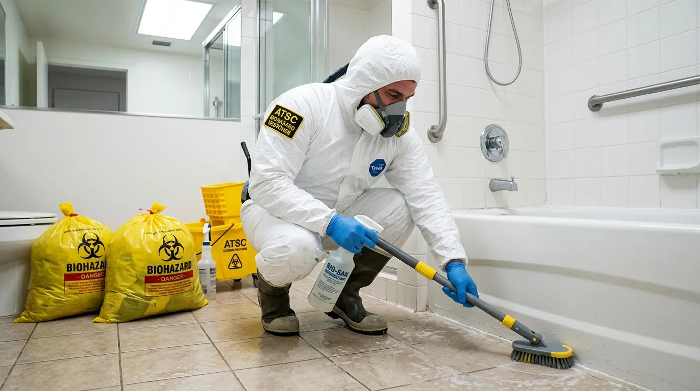 Decontamination equipment deployed for Blood Cleanup in Landing